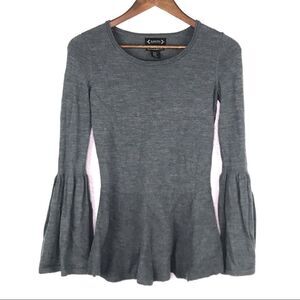 Nanette Lepore Merino Wool Bell Sleeve Sweater Size XS
